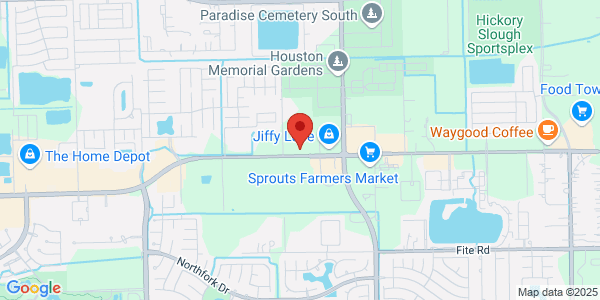 Map of 8633 Broadway St Ste 109 Pearland, TX 77584