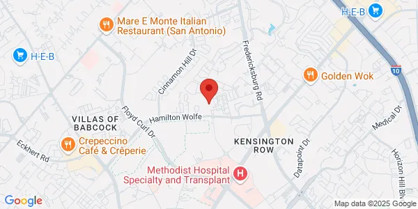 Map of 8627 Cinnamon Creek Dr Ste 100 San Antonio, TX 78240