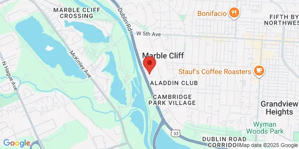 Map of 2150 Marble Cliff Office Park Ste B Columbus, OH 43215