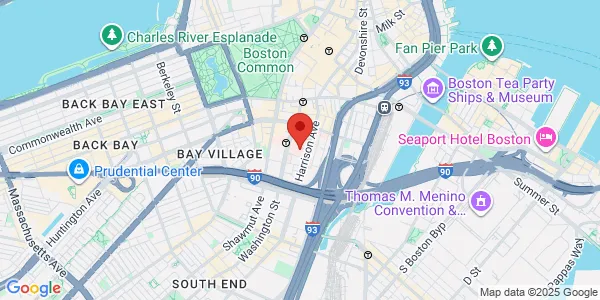 Map of 800 Washington St Proger Bldg , Fl 4 Boston, MA 02111