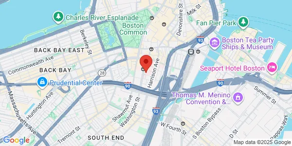 Map of 860 Washington St Fl 8 Boston, MA 02111