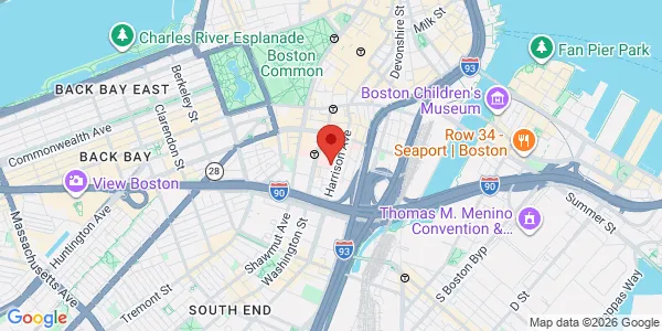 Map of 185 Harrison Ave Rehabilitation Building Rehabilitation Bldg Boston, MA 02111