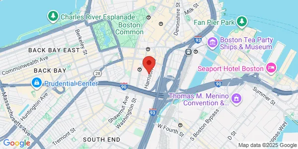 Map of 185 Harrison Ave Rehabilitation Building Fl 1 Boston, MA 02111