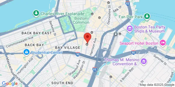 Map of 755 Washington St Floating Bldg Fl 4 Boston, MA 02111