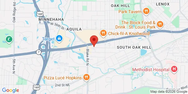 Map of 8223 Hwy 7 St. Louis Park, MN 55426