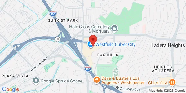Map of 6000 Sepulveda Blvd Ste 2660 Westfield Culver City Los Angeles, CA 90230