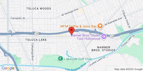 Map of 4323 Riverside Dr Burbank, CA 91505