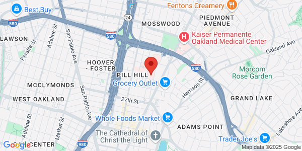 Map of 350 30th St Ste 208 Oakland, CA 94609