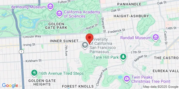 Map of 400 Parnassus Ave Fl 6 San Francisco, CA 94143