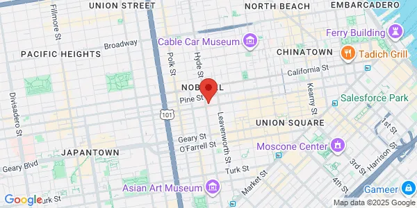 Map of 900 Hyde St San Francisco, CA 94109