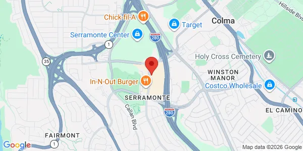 Map of 325 Gellert Blvd Daly City, CA 94015