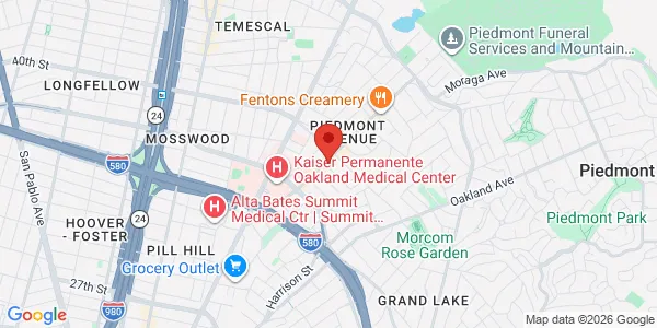 Map of 3900 Piedmont Ave Oakland, CA 94611
