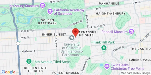 Map of 400 Parnassus Ave FL 3, A365 San Francisco, CA 94143