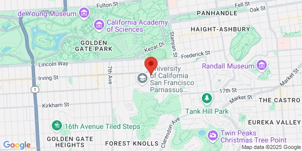 Map of 400 Parnassus Ave Fl P1, Ste AC05 Medical Building One San Francisco, CA 94143