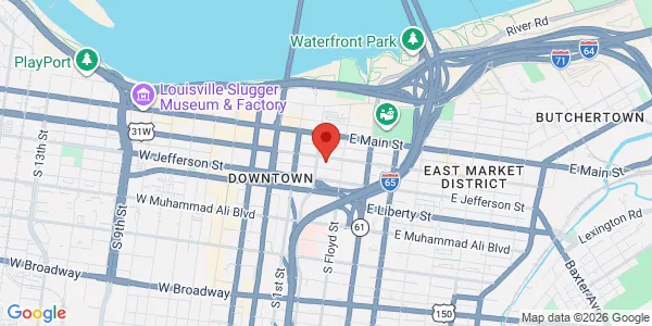 Map of 204 E Market St Ste A Louisville, KY 40202
