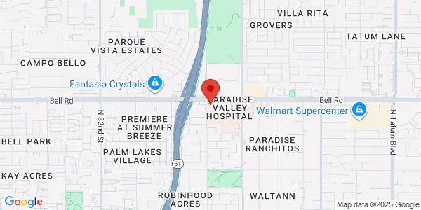Map of 3805 E Bell Rd Ste 4100 Phoenix, AZ 85032