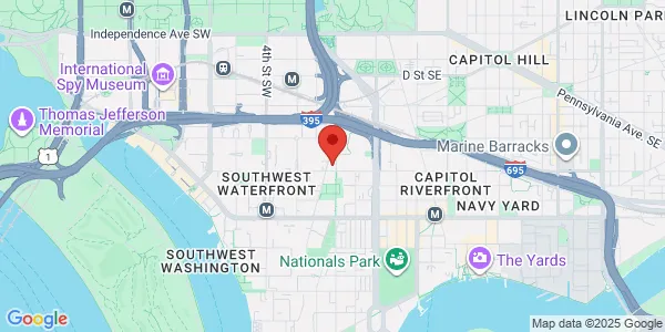 Map of 850 Delaware Ave SW Ste B Washington, DC 20024