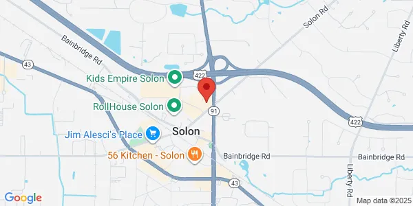 Map of 6140 SOM Center Rd Solon, OH 44139