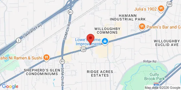 Map of 36001 Euclid Ave Unit 5 Willoughby, OH 44094