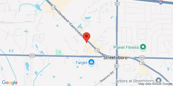 Map of 9449 OH 14 Streetsboro, OH 44241