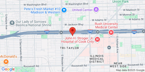 Map of 2242 W Harrison St Ste 103 Chicago, IL 60612