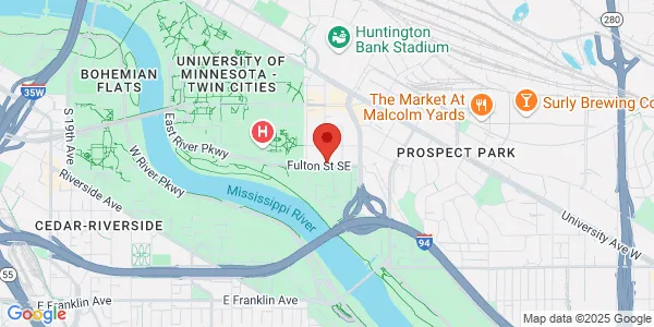 Map of 909 Fulton St SE Fl 1 Minneapolis, MN 55455