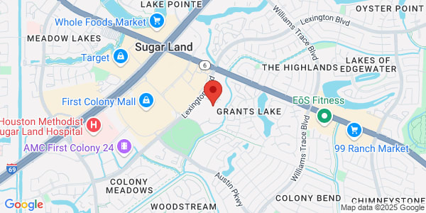 Map of 2655 Cordes Dr Ste 150 Sugar Land, TX 77479
