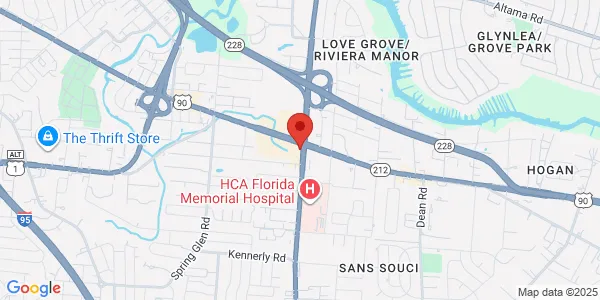 Map of 5960 Beach Blvd Jacksonville, FL 32207