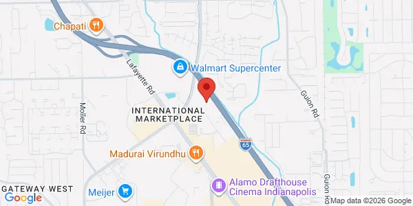 Map of 4850 W Century Plaza Rd Ste 100 Indianapolis, IN 46254
