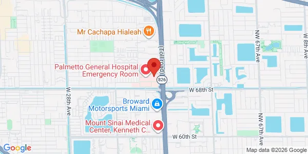 Map of 7100 W 20th Ave Ste 412 Hialeah, FL 33016