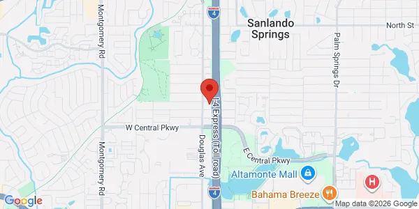 Map of 693 Douglas Ave Ste 101 Altamonte Springs, FL 32714