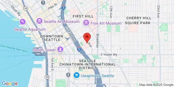 Map of 325 9th Ave Main Hospital, East Clinic, 1st floor, 127 Seattle, WA 98104