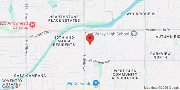 Map of 18275 N 59th Ave Bldg K-168 Glendale, AZ 85308