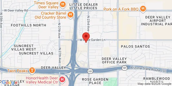 Map of 2323 W Rose Garden Ln Phoenix, AZ 85027
