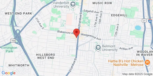 Map of 2111 Belcourt Ave Ste 103 Nashville, TN 37212