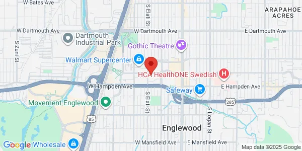 Map of 401 W Hampden Pl Ste 240 Englewood, CO 80110