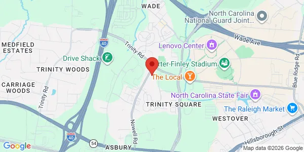 Map of 1520 Sunday Dr Ste 315 Raleigh, NC 27607