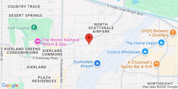 Map of 15444 N 76th St Ste C105 Scottsdale, AZ 85260