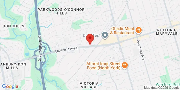 Map of 201-1252 Lawrence Avenua E NOrth York, ON M3A 1C3 Canada