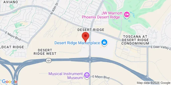 Map of 4712 E Rose Garden Ln Phoenix, AZ 85050