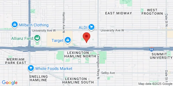 Map of 393 Dunlap St N Ste Ll40 Saint Paul, MN 55104