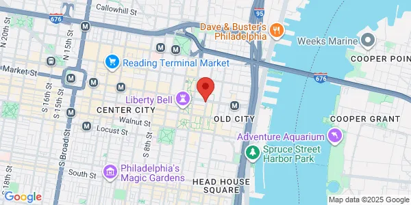 Map of 618 Market St Philadelphia, PA 19106