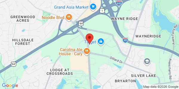Map of 2007 Walnut St Cary, NC 27518