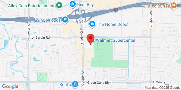 Map of 4801 S Cooper St Arlington, TX 76017