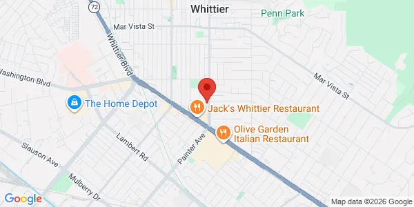 Map of 8135 Painter Ave Ste 101 Whittier, CA 90602