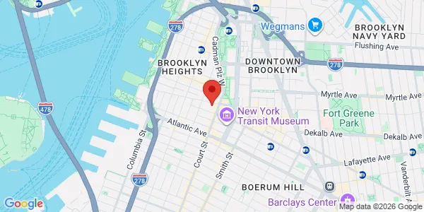 Map of 186 Joralemon St Fl 8, 11, & 12 Brooklyn, NY 11201