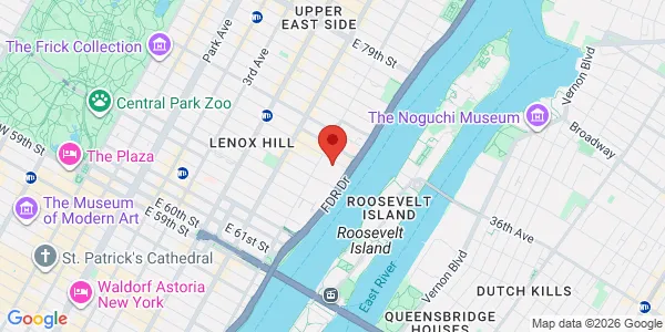 Map of 525 East 68th St New York, NY 10065