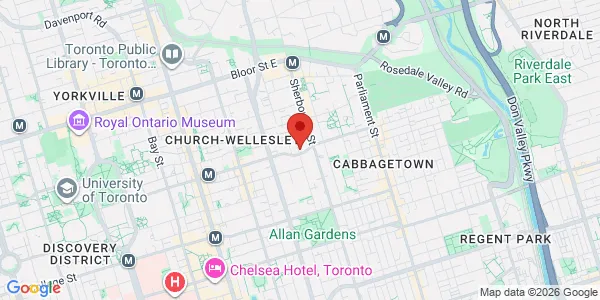 Map of 160 Wellesley Street E Toronto, ON M4Y 1J2 Canada