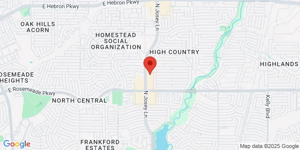 Map of 3740 N Josey Ln Ste 258 Carrollton, TX 75007
