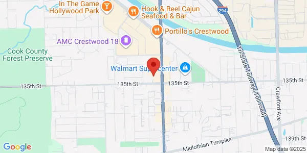 Map of 13448 South Cicero Ave Crestwood, IL 60445